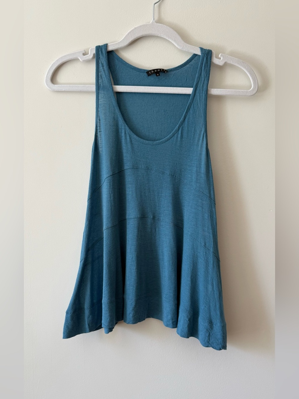 Title: Soft Blue Lightweight Knit Top | Casual Everyday Essential